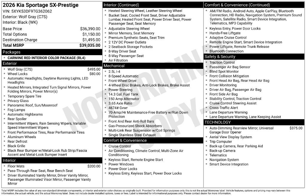 New 2026 Kia Sportage SX FWD image 7