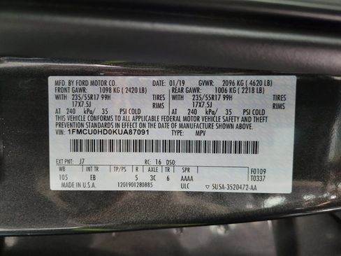 Used 2019 Ford Escape SEL FWD image 33