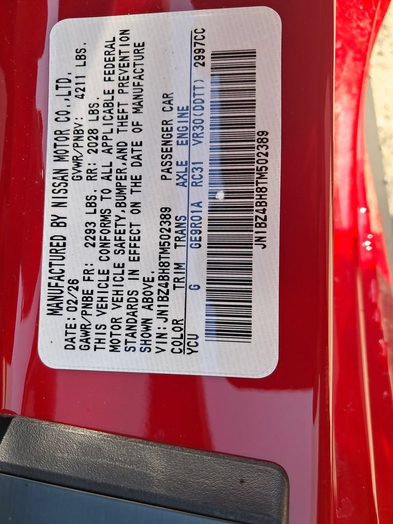 New 2026 Nissan Z Performance w/ Floor Mat Package RWD image 31