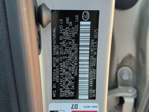 Used 2022 Lexus ES 350 w/ Accessory Package 2 FWD image 30