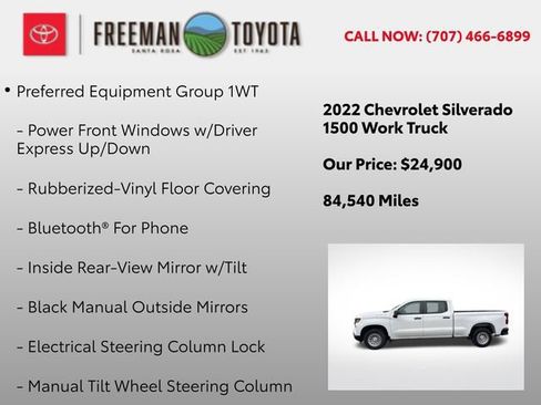Used 2022 Chevrolet Silverado 1500 W/T w/ Trailering Package RWD image 9