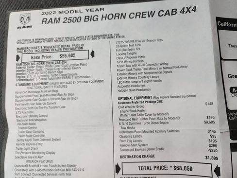 Used 2022 RAM 2500 Big Horn w/ Cold Weather Group image 46