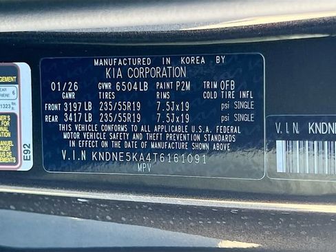 New 2026 Kia Carnival SX image 35