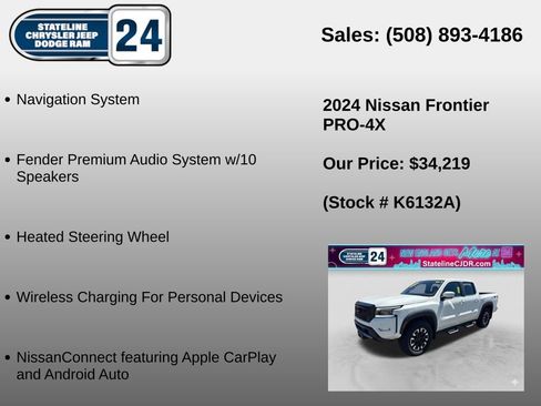 Used 2024 Nissan Frontier PRO-4X w/ Pro Convenience Package AWD/4WD image 5