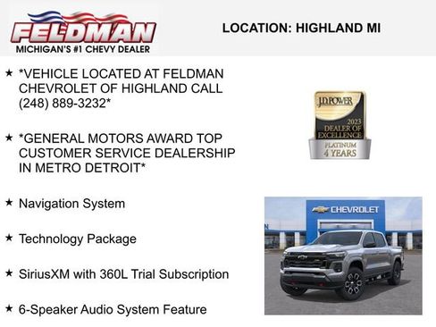 New 2026 Chevrolet Colorado Z71 w/ Technology Package image 3