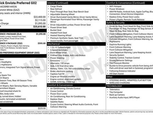 Certified 2024 Buick Envista Preferred w/ Convenience I Package image 36