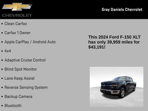 Used 2024 Ford F150 XLT w/ Equipment Group 302A MID AWD/4WD image 7