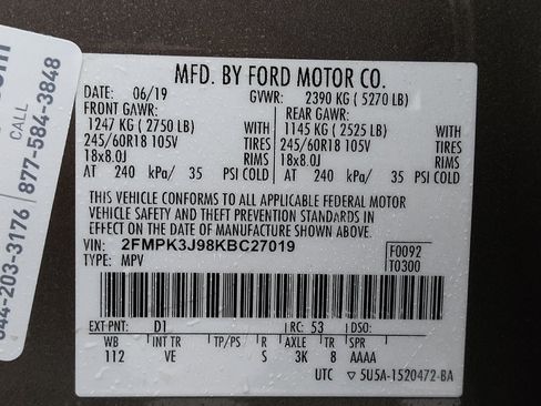 Used 2019 Ford Edge SEL w/ Equipment Group 201A FWD image 33
