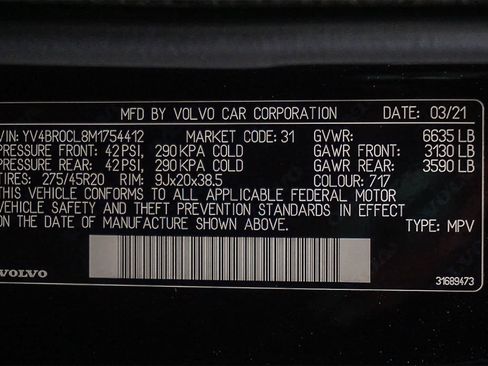 Used 2021 Volvo XC90 T8 Inscription w/ Advanced Package image 23