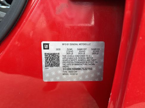 Used 2019 Chevrolet Cruze LT w/ LT Fleet Convenience Package FWD image 39