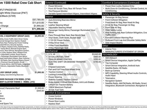 Used 2023 RAM 1500 Rebel w/ Rebel Level 2 Equipment Group AWD/4WD image 7