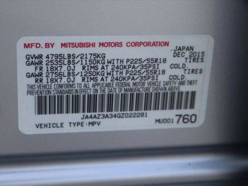 Used 2016 Mitsubishi Outlander SE AWD/4WD image 27