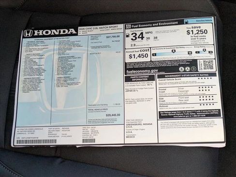 New 2026 Honda Civic Sport image 17