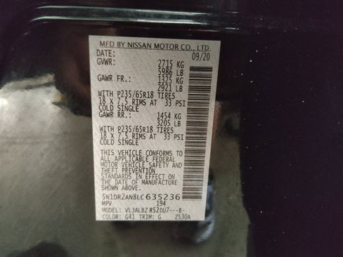 Used 2020 Nissan Pathfinder S FWD image 33