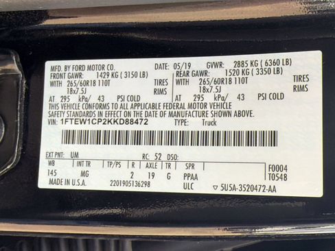 Used 2019 Ford F150 XLT w/ Equipment Group 301A Mid RWD image 21