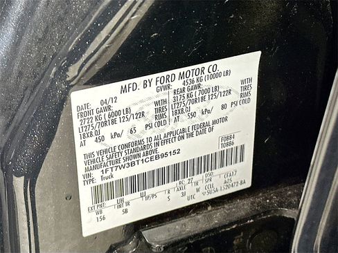 Used 2012 Ford F350 Lariat w/ Chrome Pkg image 26