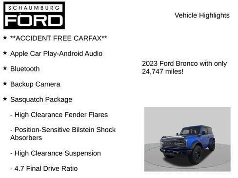 Used 2023 Ford Bronco Badlands w/ Sasquatch Package AWD/4WD image 8