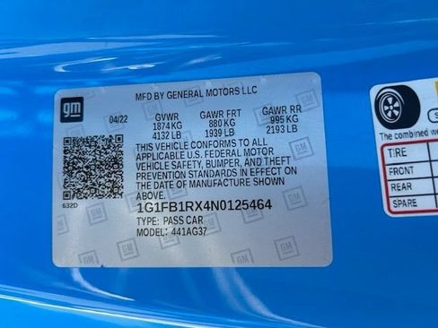 Used 2022 Chevrolet Camaro LT RWD image 15