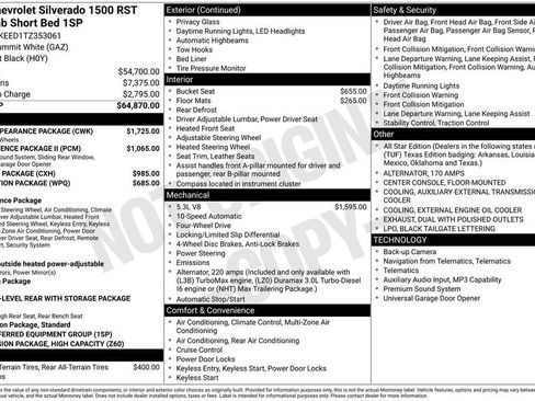 New 2026 Chevrolet Silverado 1500 RST w/ Dark Appearance Package AWD/4WD image 6