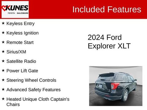 Used 2024 Ford Explorer XLT w/ Equipment Group 202A AWD/4WD image 3