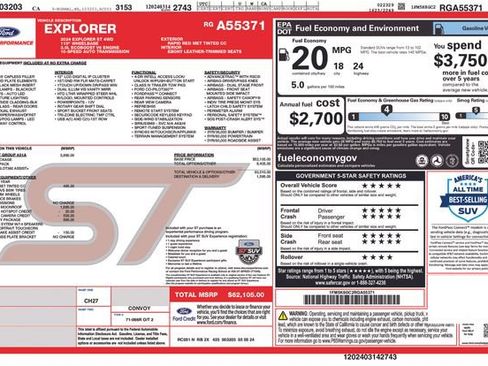 Used 2024 Ford Explorer ST w/ Equipment Group 401A AWD/4WD image 21