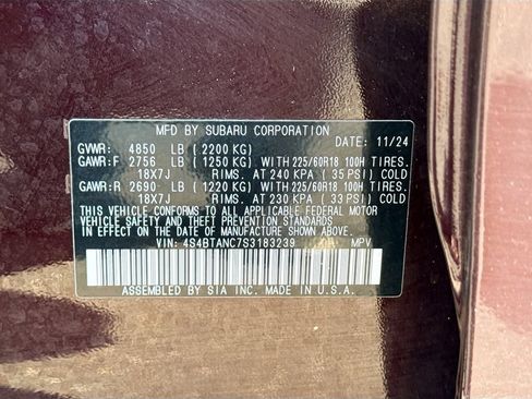 Certified 2025 Subaru Outback Limited AWD/4WD image 31
