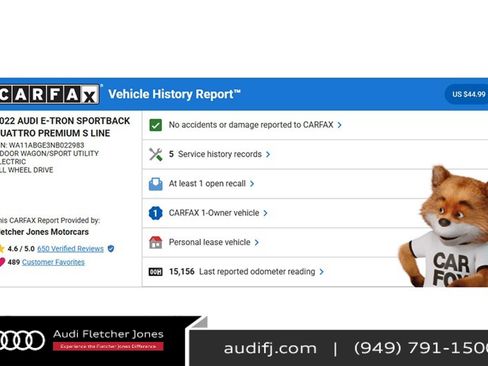 Used 2022 Audi e-tron Premium w/ Convenience Plus Package image 3