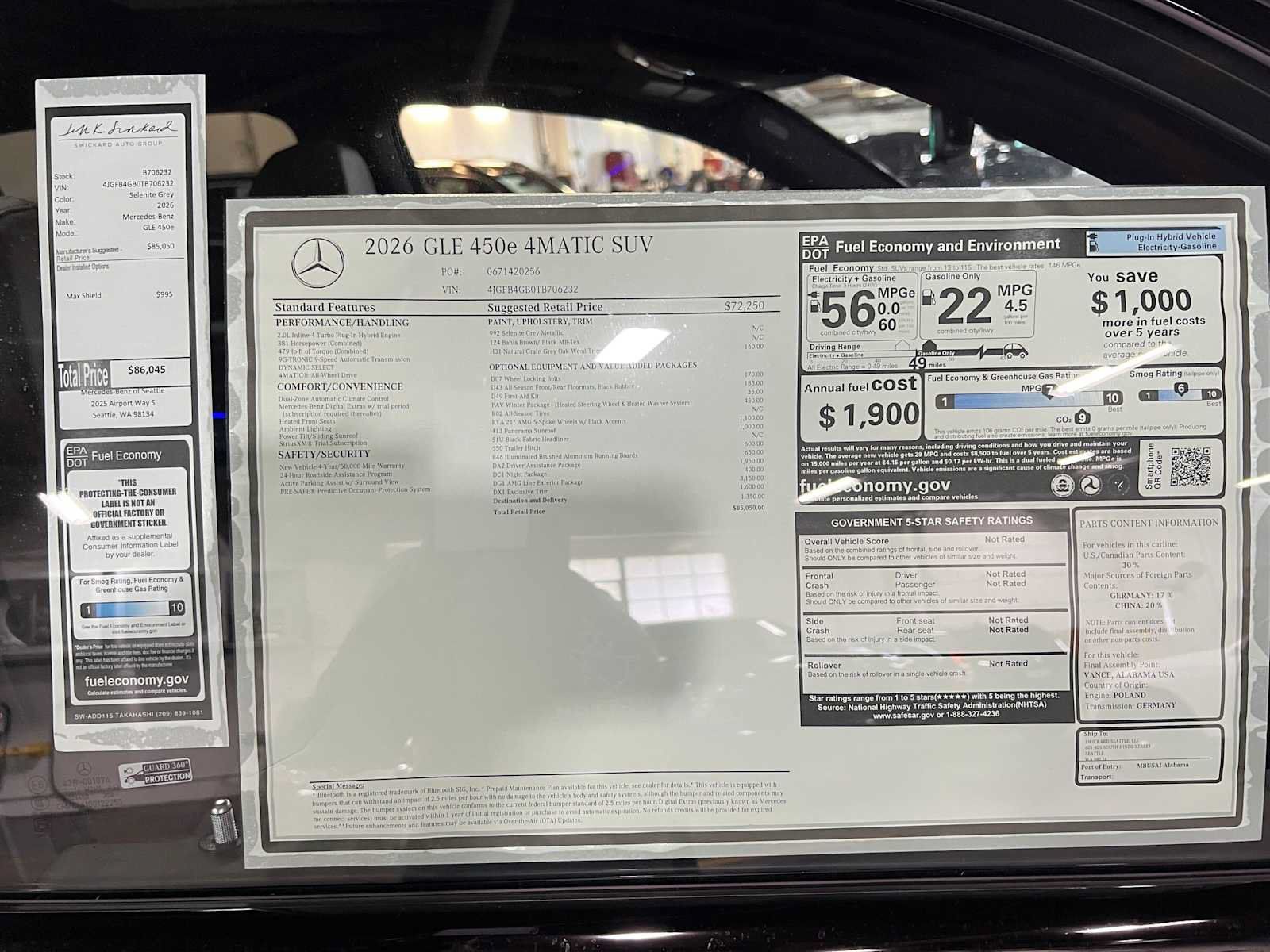 New 2026 Mercedes-Benz GLE 450e 4MATIC image 47