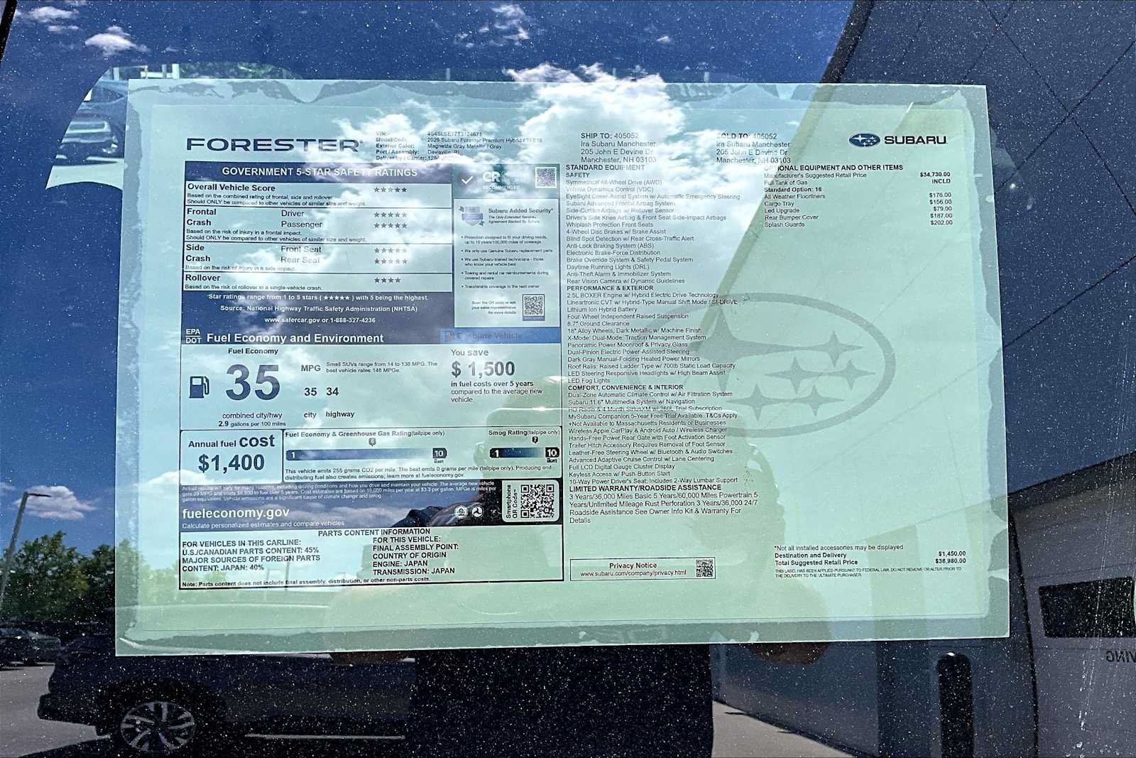 New 2026 Subaru Forester Premium AWD/4WD image 19