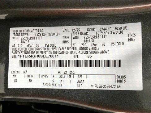 New 2025 Ford Ranger XLT w/ Black Appearance Package image 20