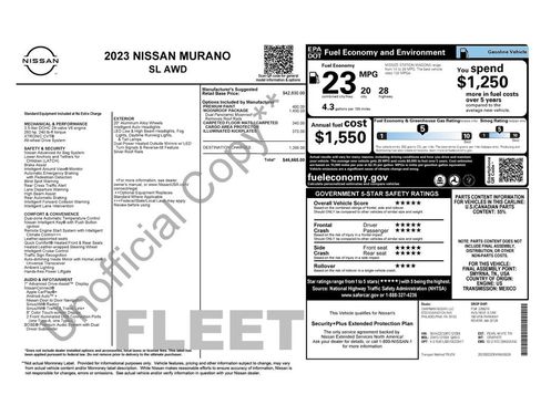 Used 2023 Nissan Murano SL w/ SL Moonroof Package AWD/4WD image 52