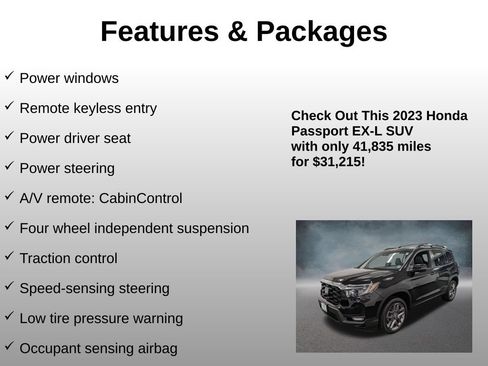 Used 2023 Honda Passport EX-L image 12