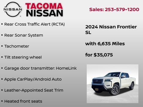Certified 2024 Nissan Frontier SL w/ Technology Package image 31