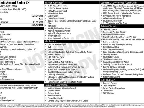 Used 2025 Honda Accord LX image 32