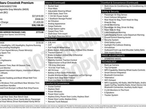 Used 2025 Subaru Crosstrek 2.0i Premium w/ Crosstrek Mirror Package image 16
