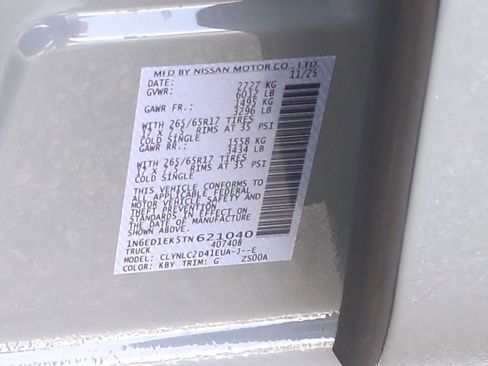 New 2026 Nissan Frontier SV w/ SV Convenience Package image 39