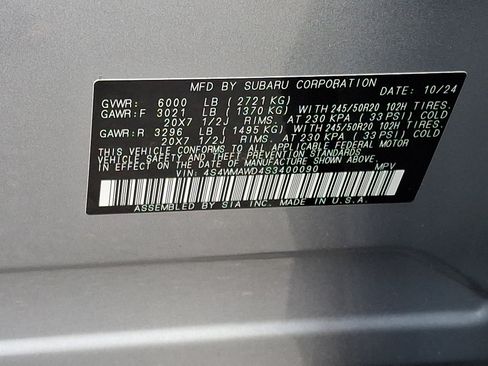 Certified 2025 Subaru Ascent Bronze Edition w/ Onyx Package AWD/4WD image 28