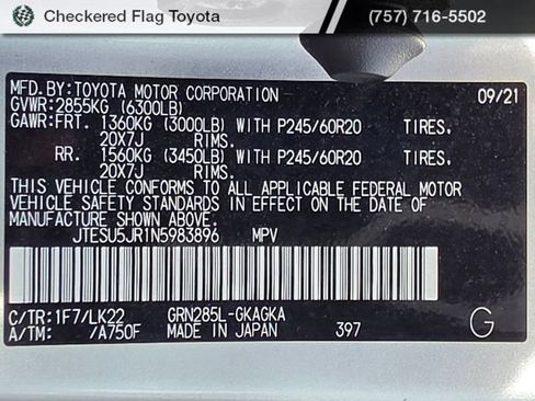 Used 2022 Toyota 4Runner TRD Sport w/ Technology Package AWD/4WD image 47