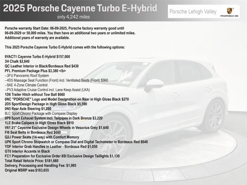 Certified 2025 Porsche Cayenne Turbo AWD/4WD image 2