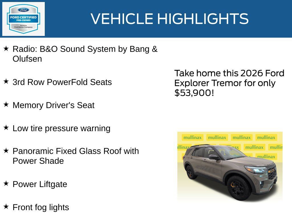Used 2026 Ford Explorer Tremor w/ Tremor Ultimate Package AWD/4WD image 22