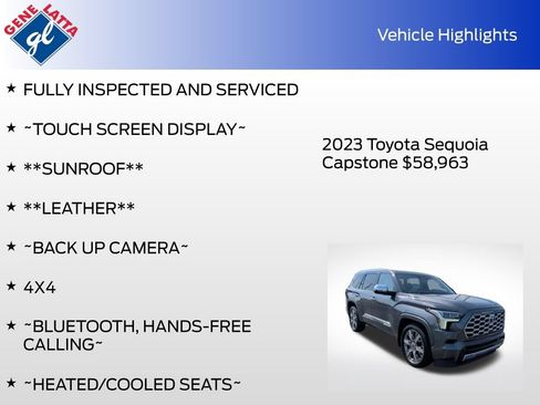 Used 2023 Toyota Sequoia Capstone AWD/4WD image 33