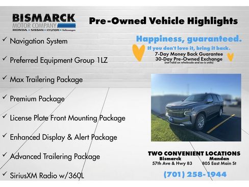 Used 2021 Chevrolet Tahoe Premier w/ Premium Package AWD/4WD image 8