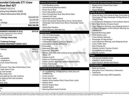 New 2026 Chevrolet Colorado Z71 w/ Z71 Convenience Package 2 AWD/4WD image 29