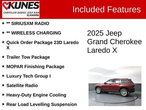 New 2025 Jeep Grand Cherokee Laredo X w/ Luxury Tech Group I image 3