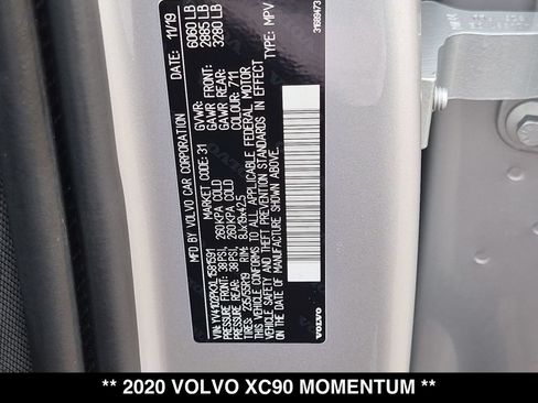 Used 2020 Volvo XC90 T5 Momentum AWD/4WD image 29