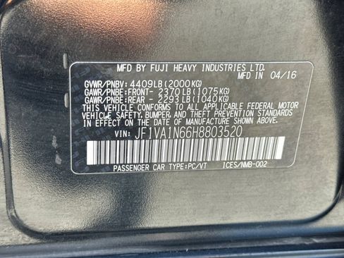 Used 2017 Subaru WRX Limited AWD/4WD image 41