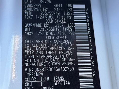 Used 2025 Nissan Rogue Platinum FWD image 43