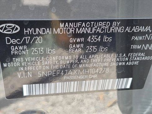 Used 2021 Hyundai Sonata SEL w/ Convenience Package FWD image 16
