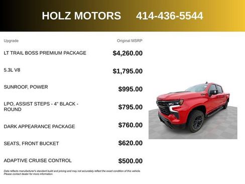 Certified 2024 Chevrolet Silverado 1500 LT Trail Boss w/ LT Trail Boss Premium Package AWD/4WD image 5