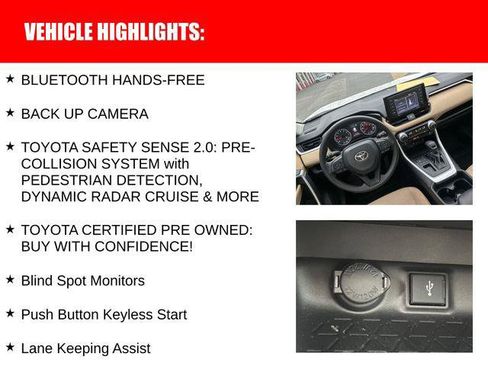 Certified 2020 Toyota RAV4 XLE w/ Convenience Package FWD image 9